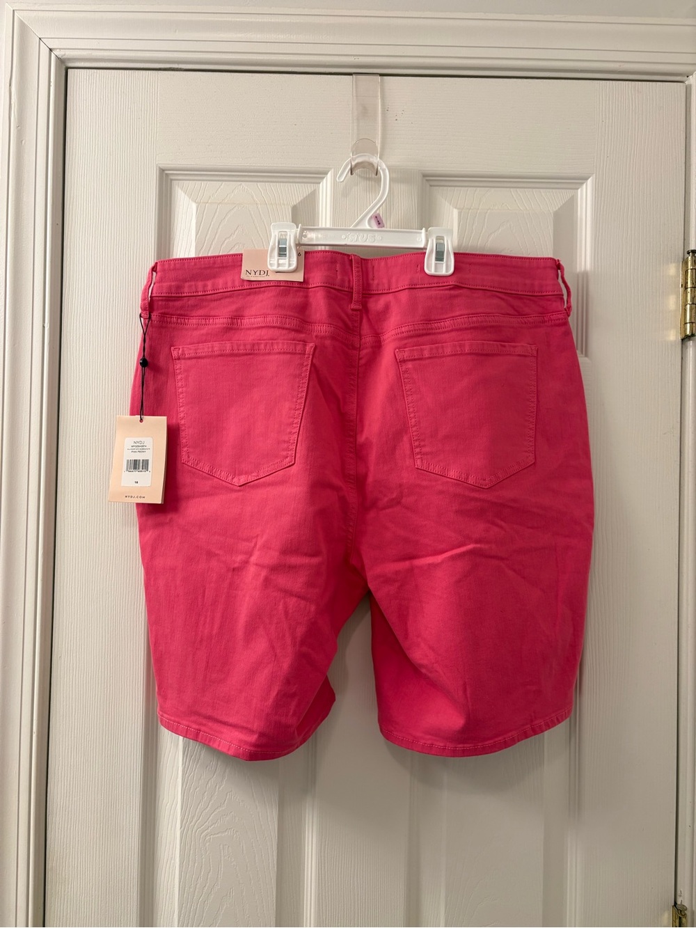 NYDJ Pink Ella Short with Sideseam Slits - Picture 3 of 6
